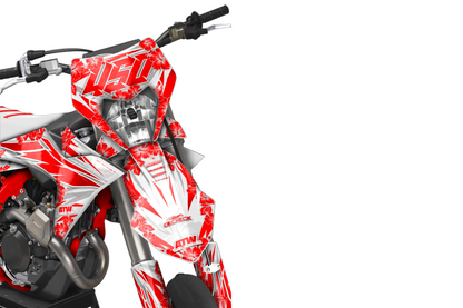 Supermoto Graphics Kit - All Models - ATSM002 Red
