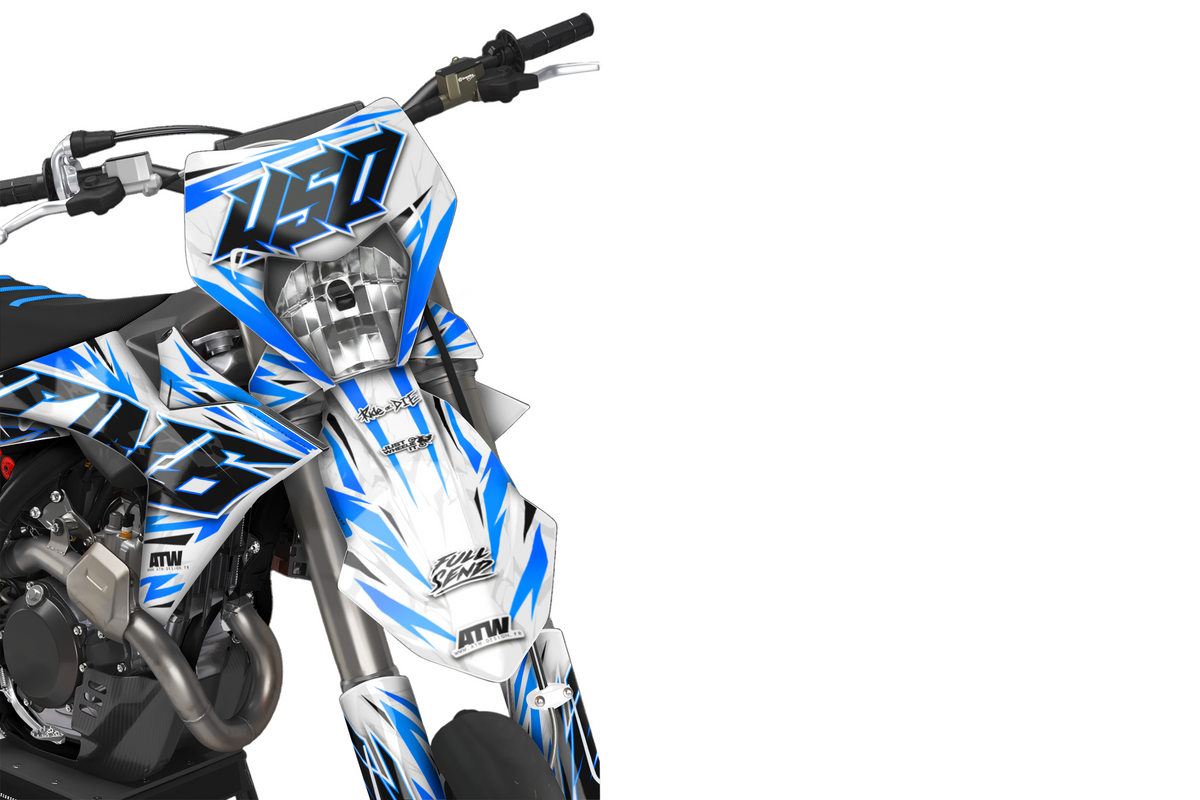 Supermoto Graphics Kit - All Models - ATSM003 Blue