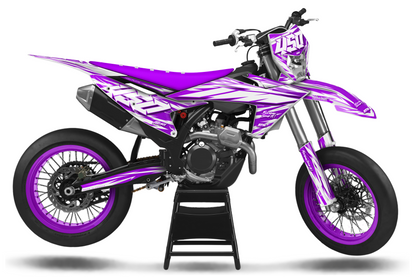 Kit déco Supermotard Tout Modèles - ATSM004 Violet