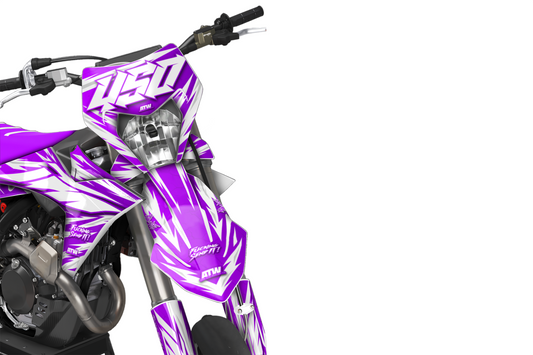 Kit déco Supermotard Tout Modèles - ATSM004 Violet
