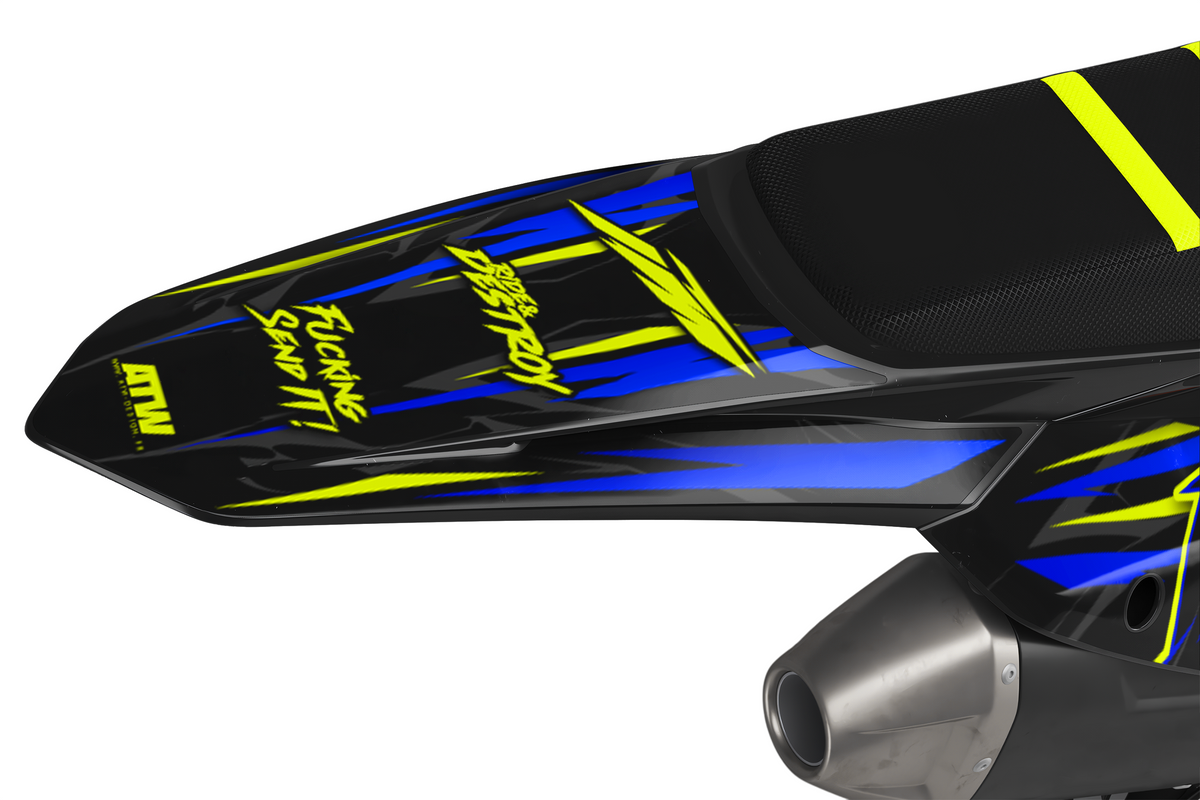 Kit déco Supermotard Tout Modèles - ATSM005 Bleu