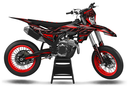 Kit déco Supermotard Tout Modèles - ATSM005 Rouge