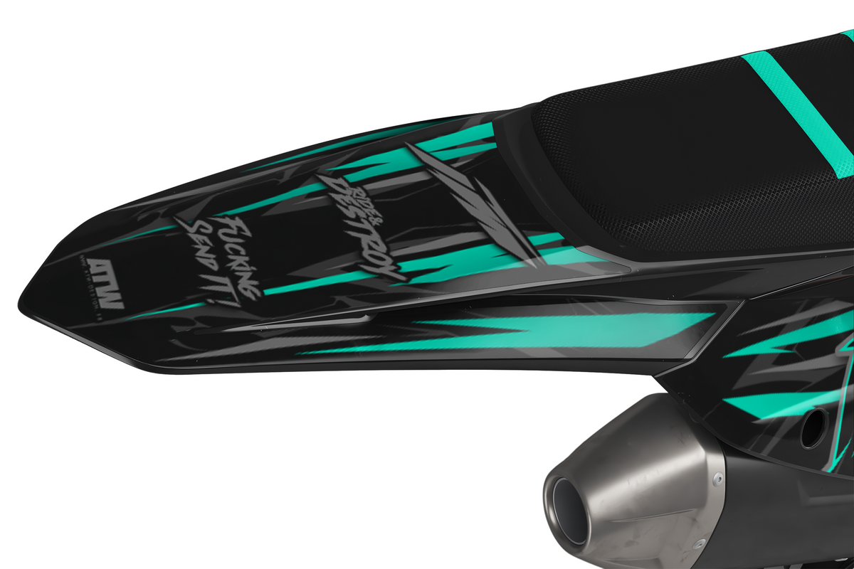 Supermoto Graphics Kit - All Models - ATSM005 Teal