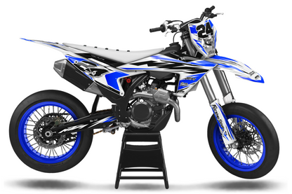 Supermoto Graphics Kit - All Models - ATSM006 Blue