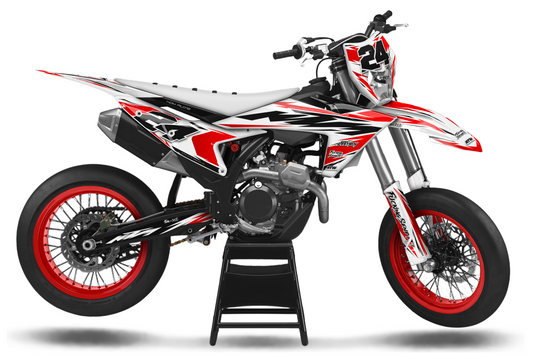 Kit déco Supermotard Tout Modèles - ATSM006 Rouge