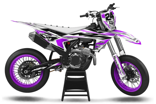 Kit déco Supermotard Tout Modèles - ATSM006 Violet