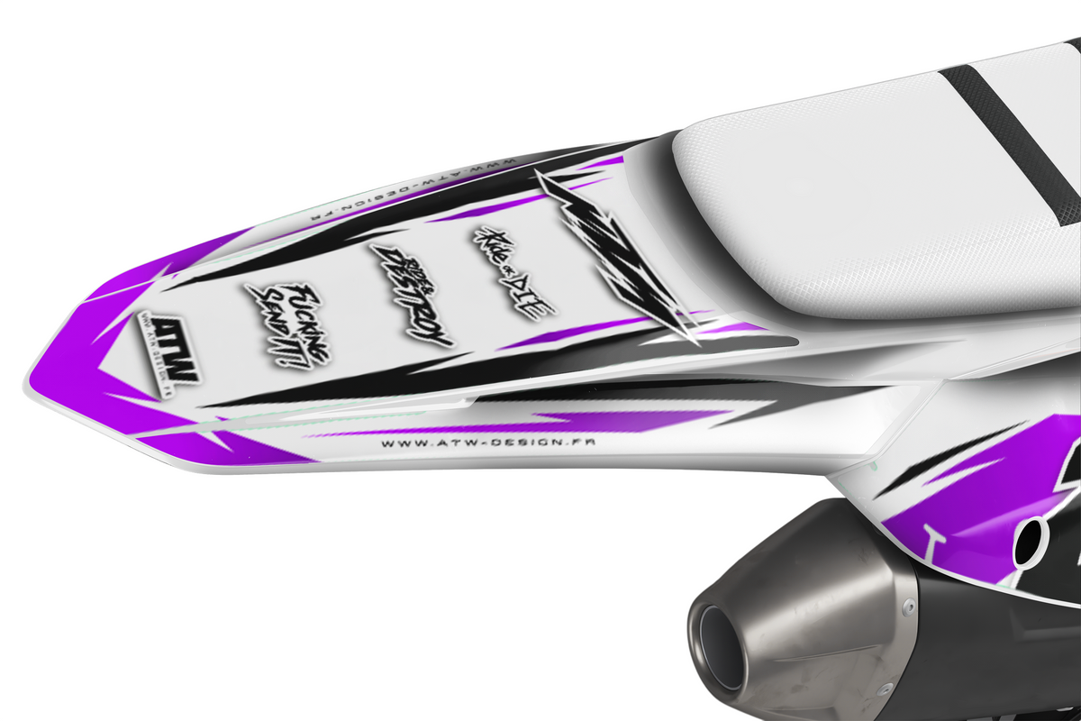 Supermoto Graphics Kit - All Models - ATSM006 Purple
