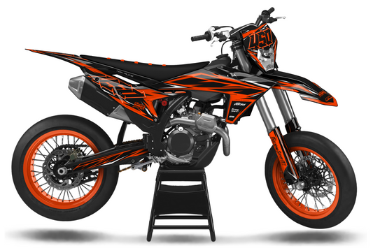Kit déco Supermotard Tout Modèles - ATSM007 Orange