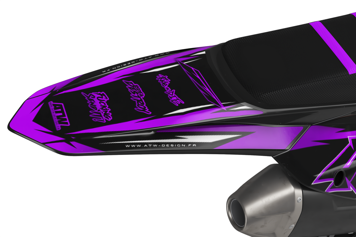 Kit déco Supermotard Tout Modèles - ATSM007 Violet