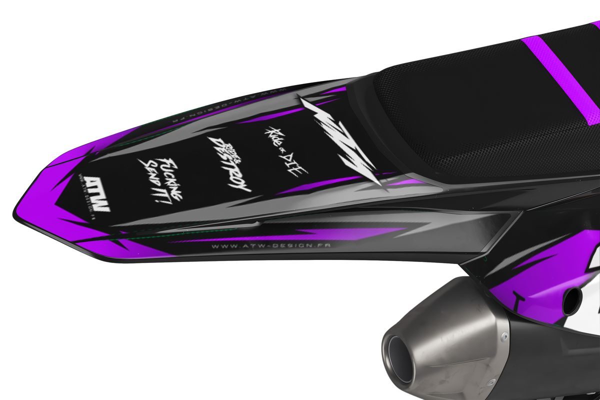 Kit déco Supermotard Tout Modèles - ATSM008 Violet
