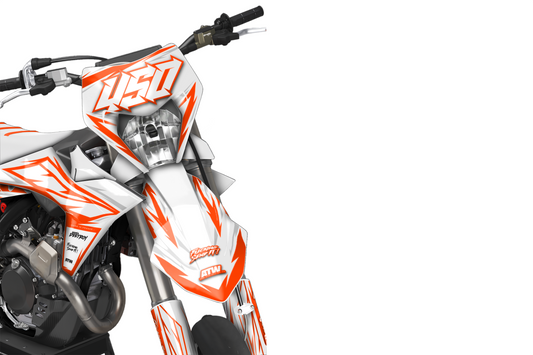 Kit déco Supermotard Tout Modèles - ATSM009 Orange