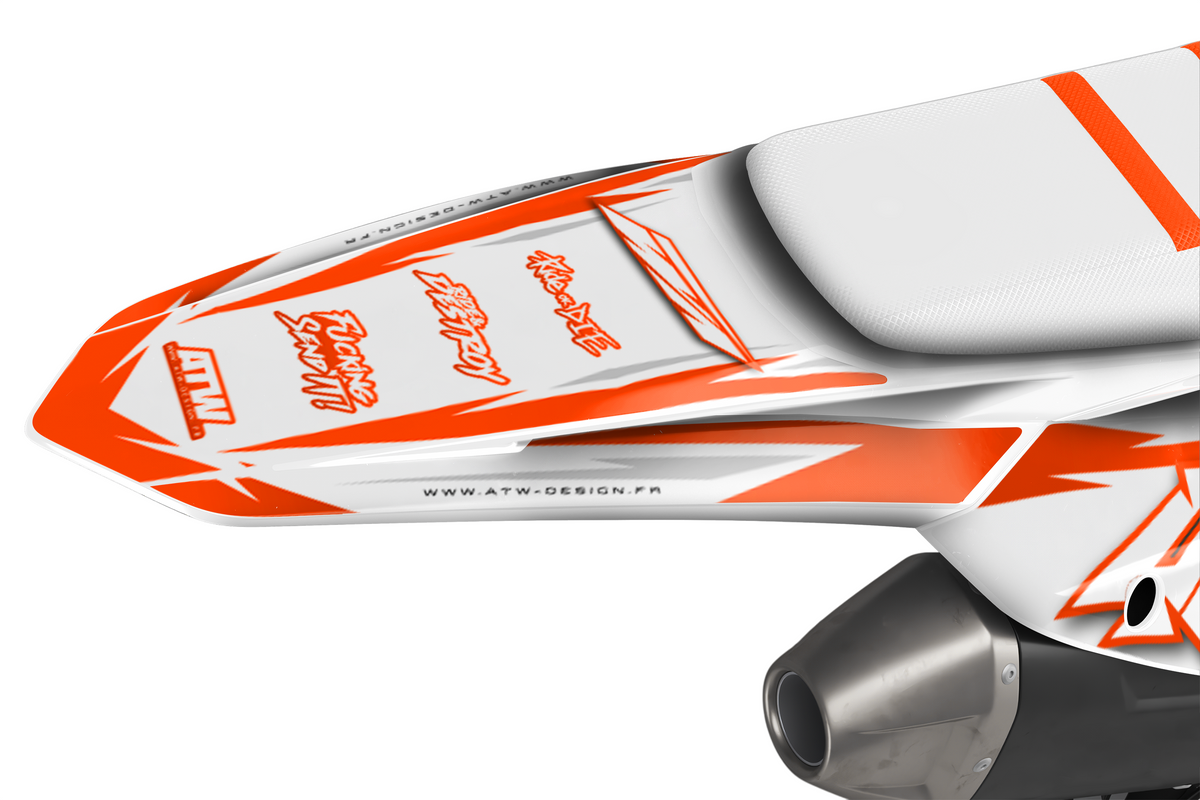 Kit grafiche Supermotard Tutti i modelli - ATSM009 Arancione