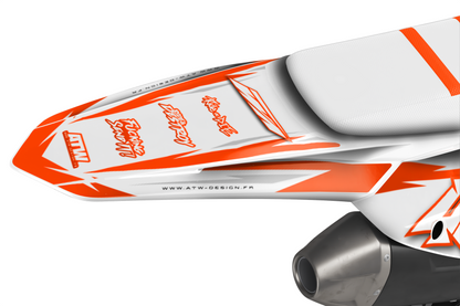 Kit grafiche Supermotard Tutti i modelli - ATSM009 Arancione