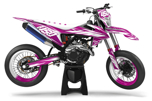 Kit déco Supermotard Tout Modèles - Crack Violet