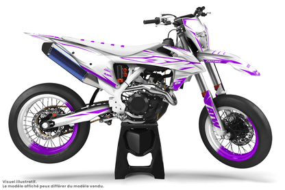 Kit déco Supermotard Tout Modèles - Royal Blanc