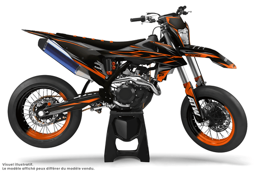 Kit déco Supermotard Tout Modèles - Royal Orange