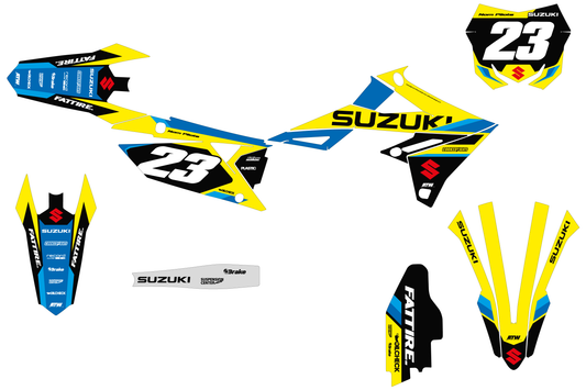 Kit déco Suzuki RM-Z - SZMX001 Bleu