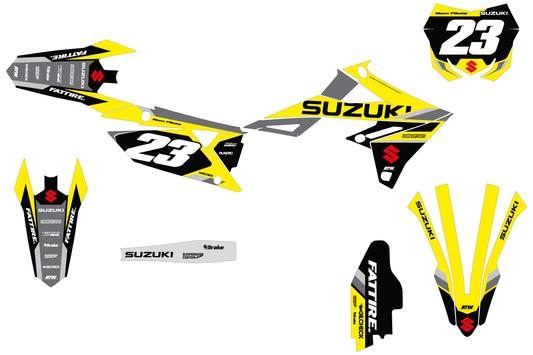 Kit déco Suzuki RM-Z - SZMX001 Jaune
