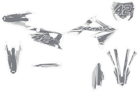 Kit déco Suzuki RM-Z - SZMX003 Blanc