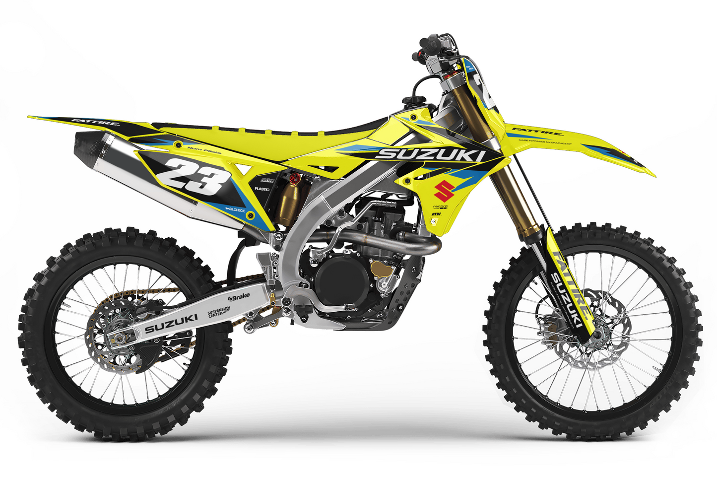 Kit déco Suzuki RM-Z - SZMX004 Jaune