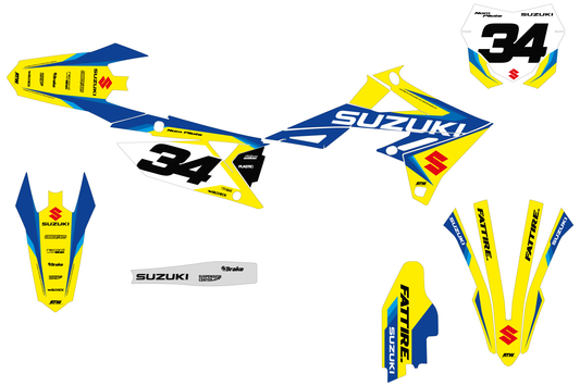 Kit déco Suzuki RM-Z - SZMX005 Bleu