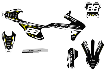 Kit déco Triumph TFX/TFE - TFMX001 Blanc