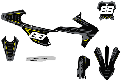 Kit déco Triumph TFX/TFE - TFMX001 Noir