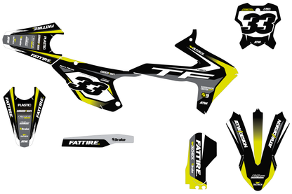 Kit déco Triumph TFX/TFE - TFMX002 Noir