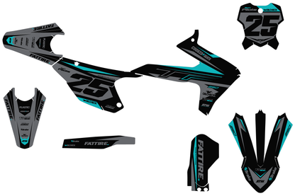 Kit déco Triumph TFX/TFE - TFMX004 Noir