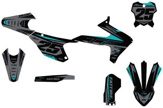 Kit déco Triumph TFX/TFE - TFMX004 Noir