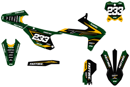 Kit déco Triumph TFX/TFE - TFMX005 Vert