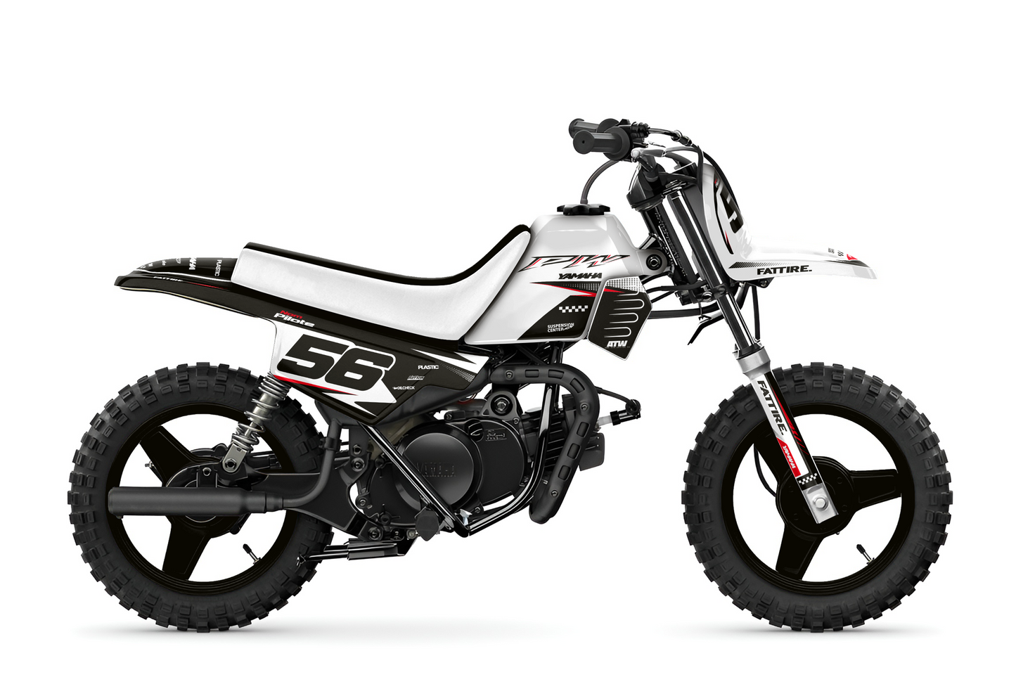 Kit déco Yamaha PW 50 - YM5PW001 Blanc