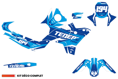 Kit déco Yamaha Tenere 700 - YMTR003 Bleu