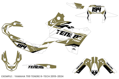 Kit déco Yamaha Tenere 700 - YMTR003 Vert