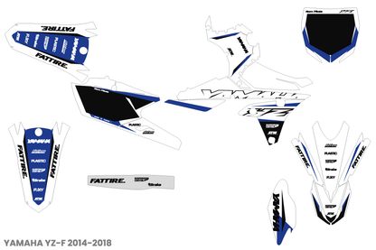 Kit déco Yamaha YZF/WRF - YMXMX002 Blanc