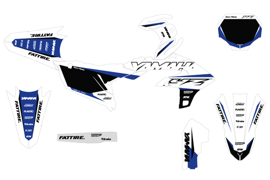 Kit déco Yamaha YZF/WRF - YMXMX002 Blanc