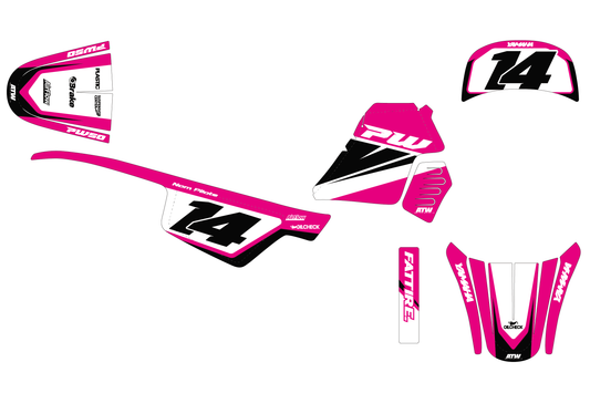 Kit déco Yamaha PW 50/PW 80 - YMPW004 Rose