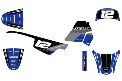 Kit déco Yamaha PW 50/PW 80 - YMPW005 Bleu