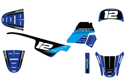 Kit déco Yamaha PW 50/PW 80 - YMPW005 Cyan