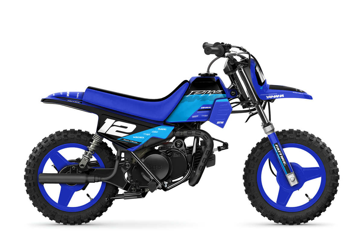Kit déco Yamaha PW 50/PW 80 - YMPW005 Cyan