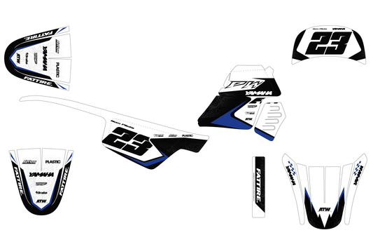 Kit déco Yamaha PW 50/PW 80 - YMPW006 Blanc