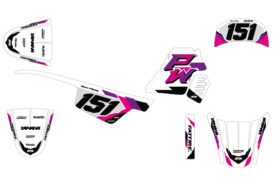 Kit déco Yamaha PW 50/PW 80 - YMPW007 Noir