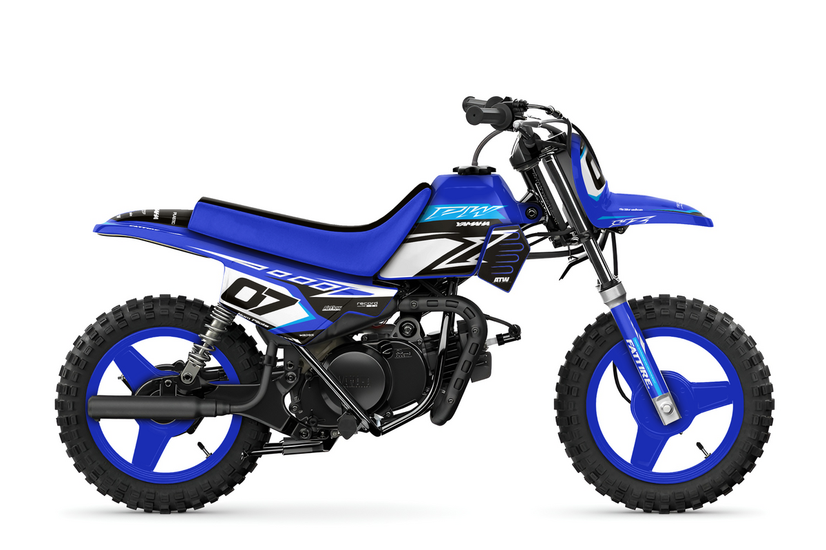 Kit déco Yamaha PW 50/PW 80 - YMPW008 Cyan