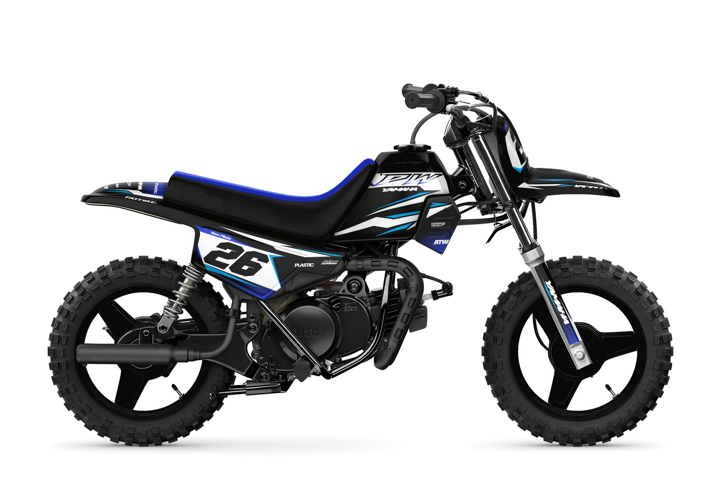 Kit déco Yamaha PW 50/PW 80 - YMPW009 Noir