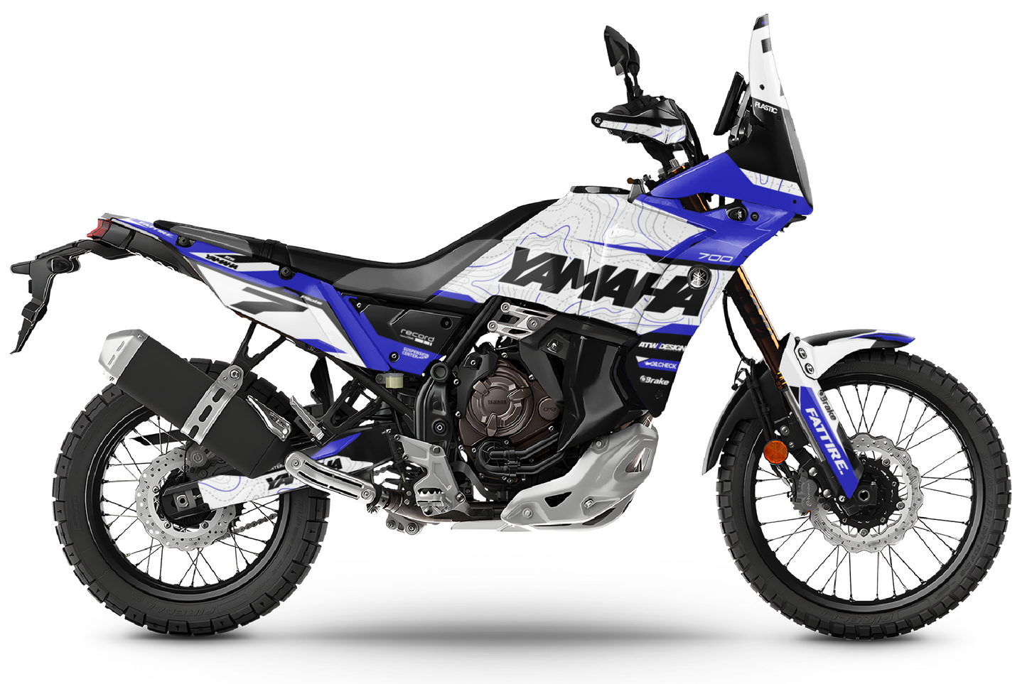 Kit déco Yamaha Tenere 700 World Raid - YMTW001 Bleu