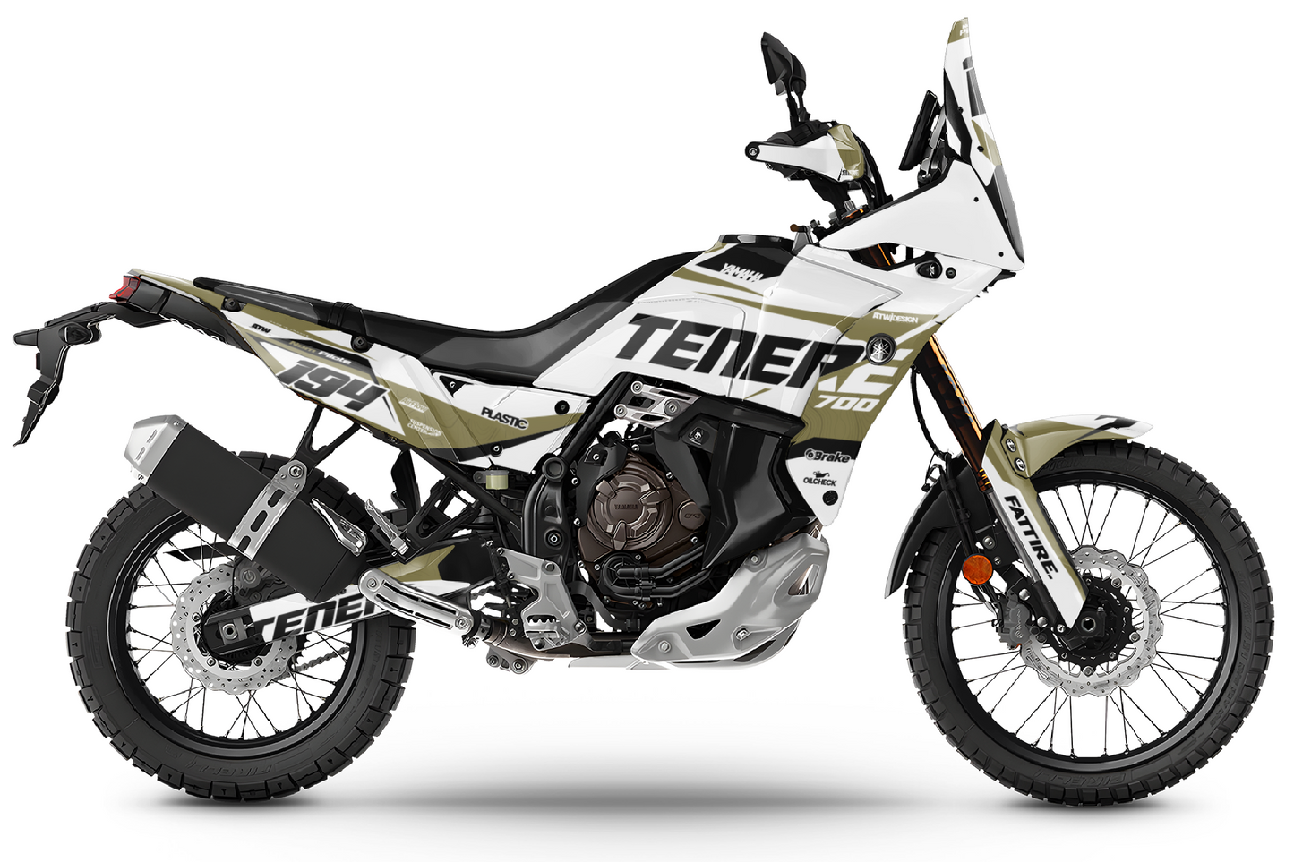 Kit déco Yamaha Tenere 700 World Raid - YMTW003 Vert