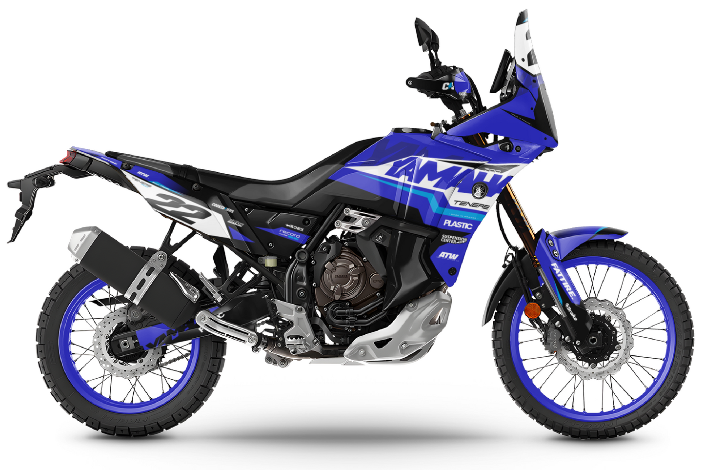 Kit déco Yamaha Tenere 700 World Raid - YMTW005 Bleu