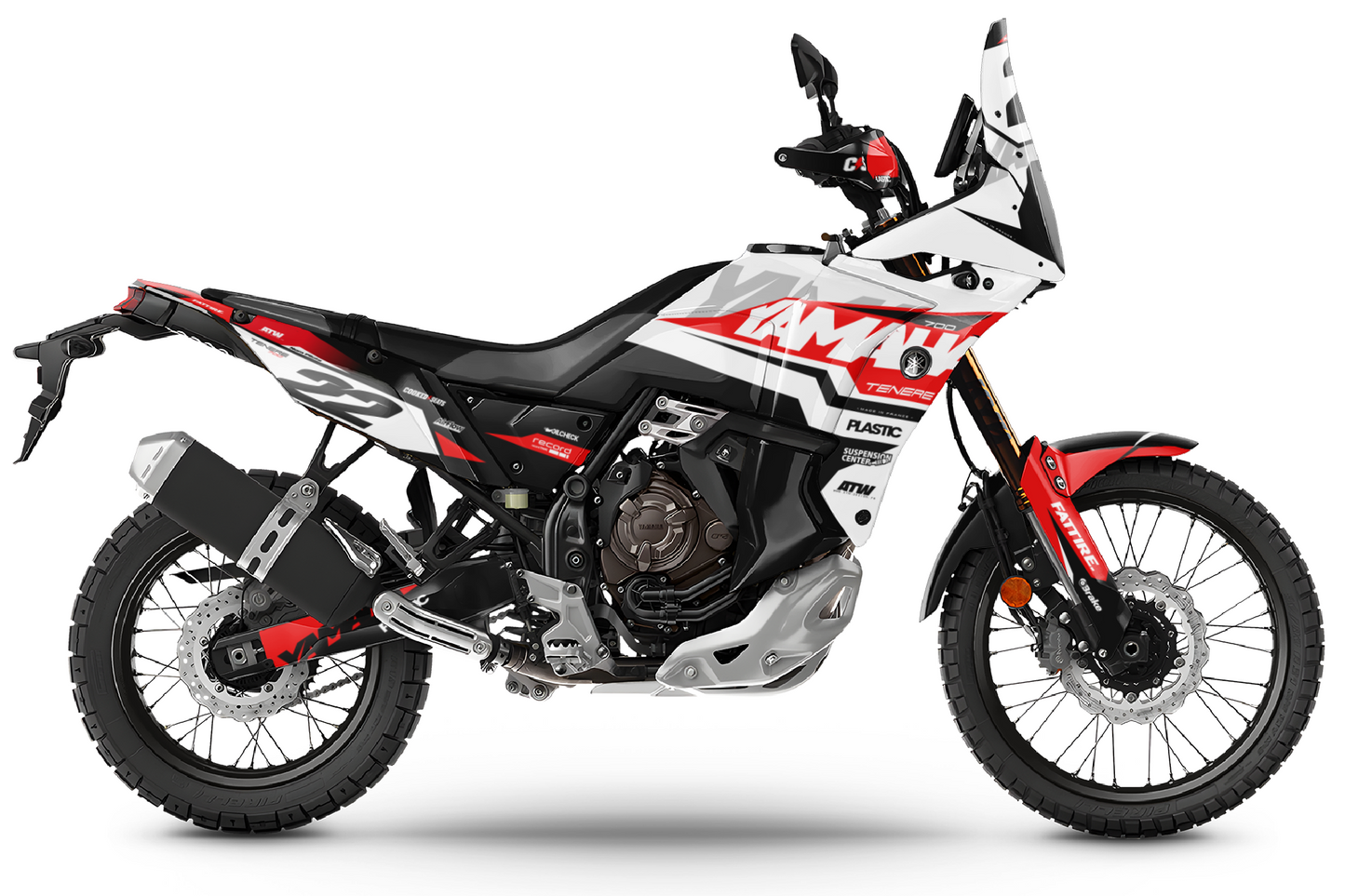 Kit déco Yamaha Tenere 700 World Raid - YMTW005 Rouge