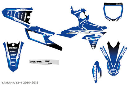 Kit déco Yamaha YZF/WRF - YMXMX009 Bleu