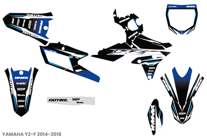 Kit déco Yamaha YZF/WRF - YMXMX009 Noir